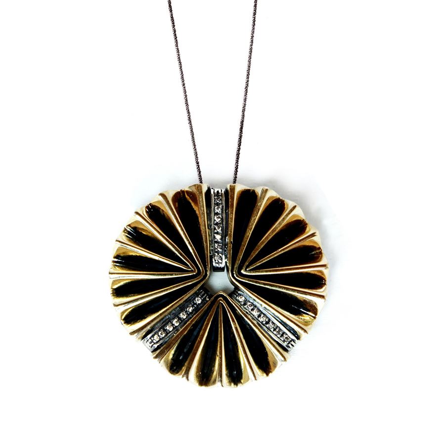 3 element 'fan' pendant VENTAGLI | CD TONDO BIG ZIRCBRO